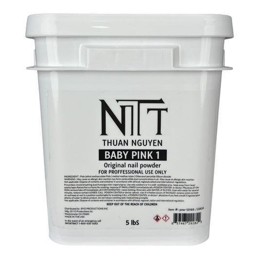 NTT BABY Pink 1 Nail Powder 5lbs [Buy 1 Free 1 Base 1 Top Rocky Top HEMA Free]