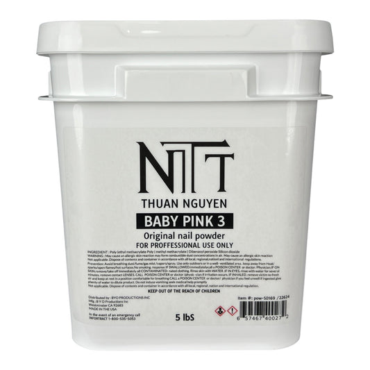 NTT BABY Pink 3 Nail Powder 5lbs [Buy 1 Free 1 Base 1 Top Rocky Top HEMA Free]