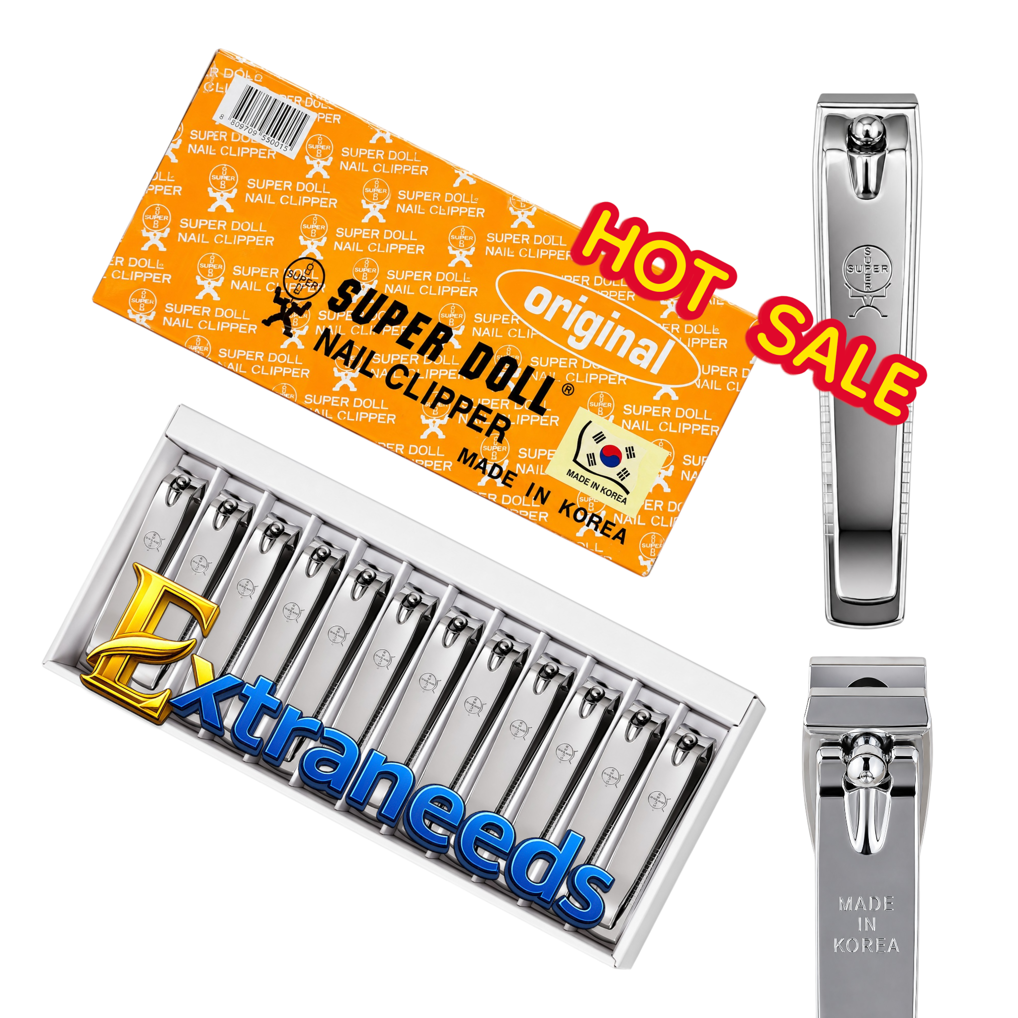 SUPER DOLL Stainless Steel Nail Clipper Set