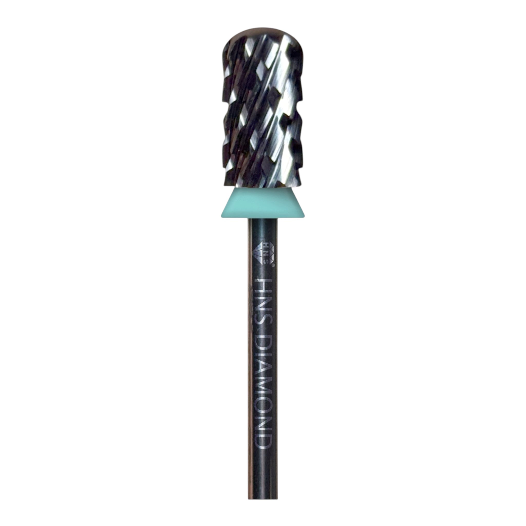 HNS DIAMOND NAIL DRILL BITS 3/32"SAFETY SMOOTH ROUND TOP CARBIDE (SILVER)