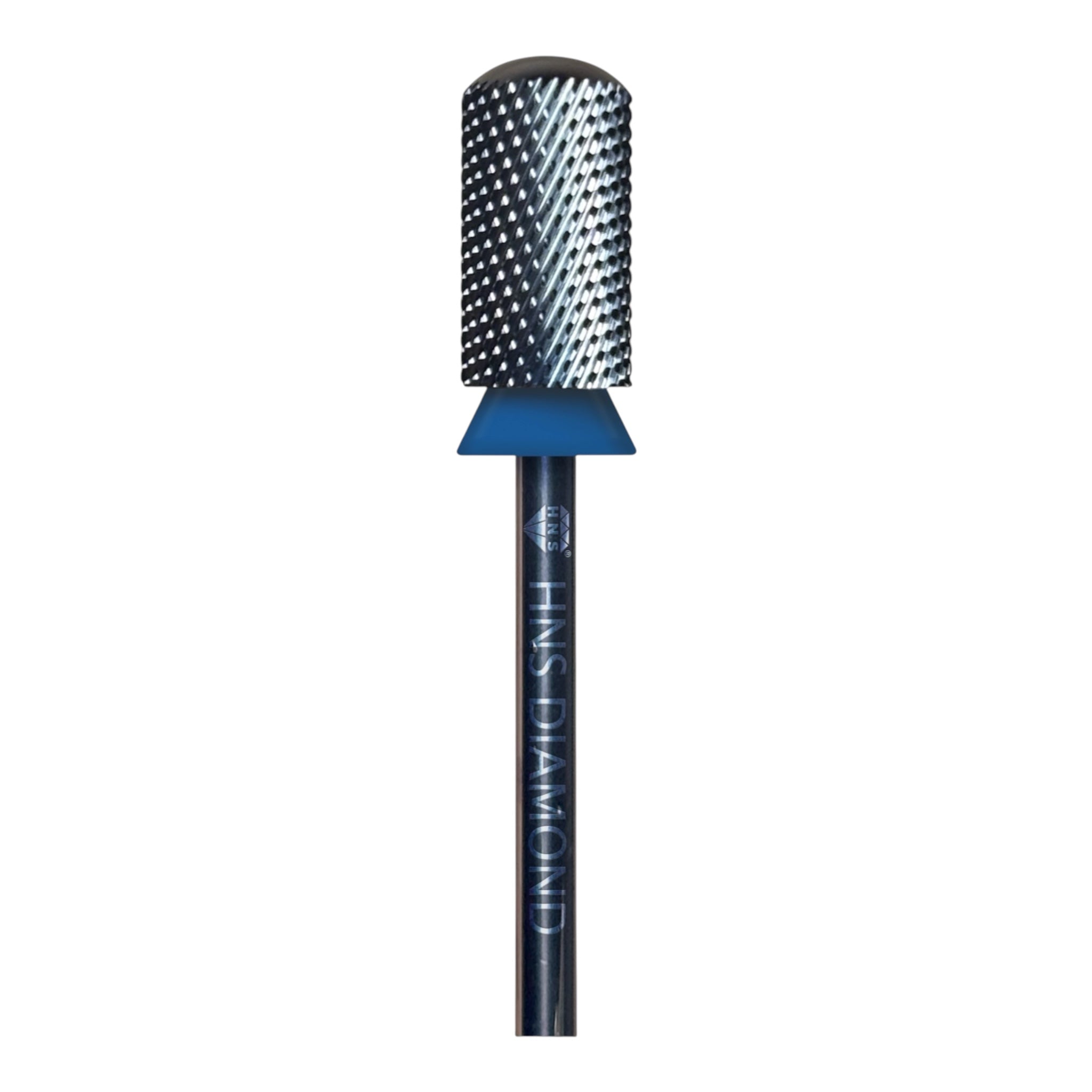HNS DIAMOND NAIL DRILL BITS 3/32"SAFETY SMOOTH ROUND TOP CARBIDE (SILVER)
