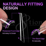 Cre8tion Special Shape Tip Square Clear - Short