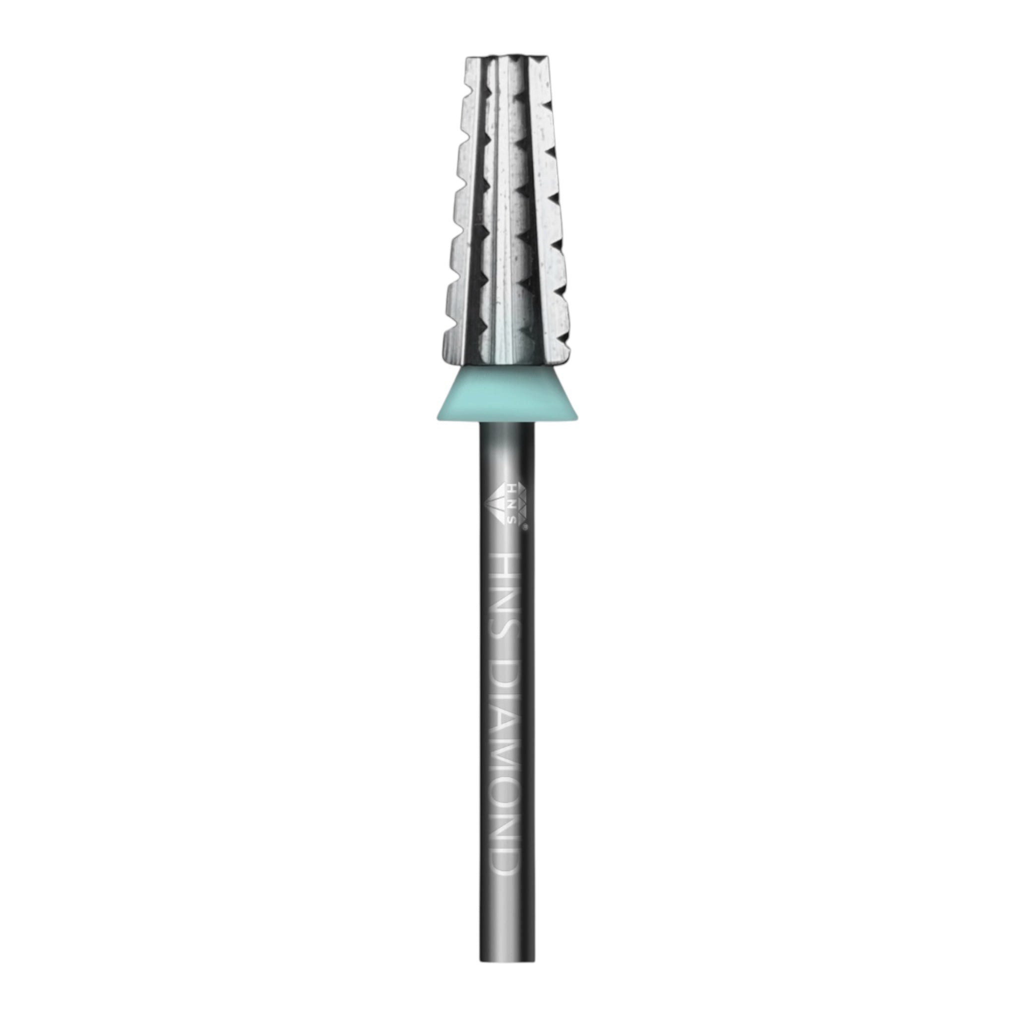 HNS DIAMOND NAIL DRILL BITS 3/32" BARREL 2 WAY STRAIGHT CUT (SILVER)