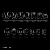 Cre8tion Soft Gel Tips - COFFIN