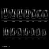 Cre8tion Soft Gel Tips - COFFIN
