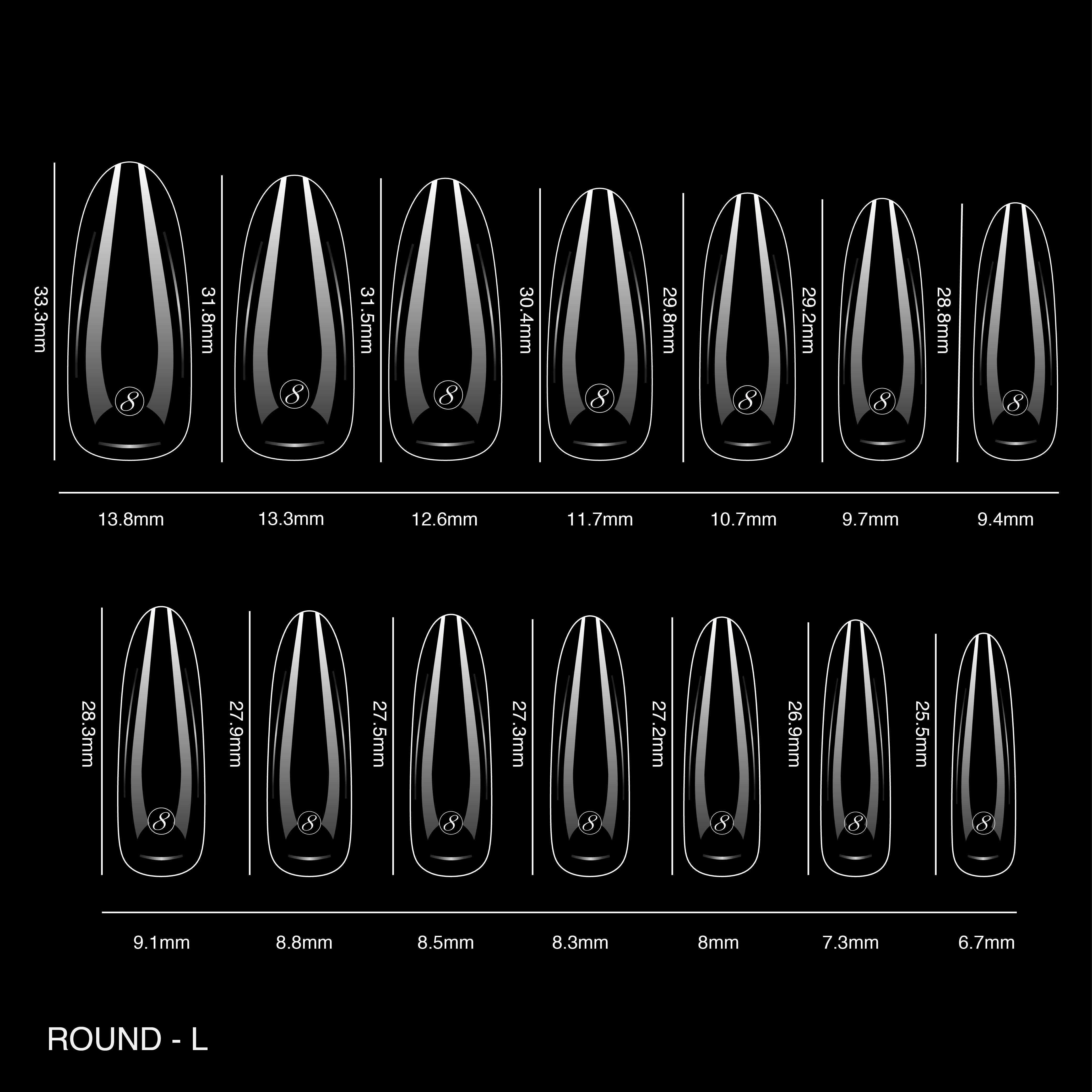 Cre8tion Soft Gel Tips - ROUND