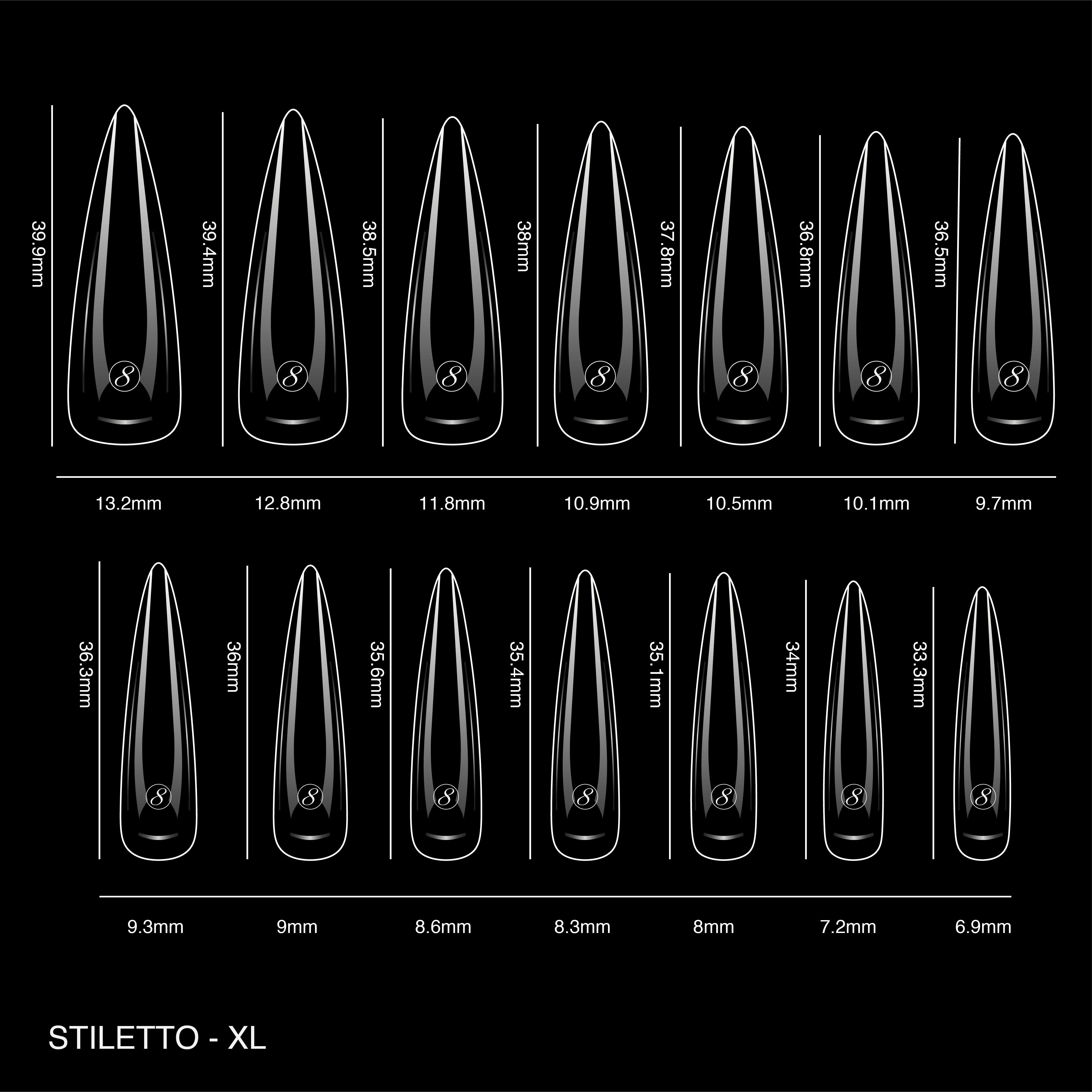 Cre8tion Soft Gel Tip - STILETTO