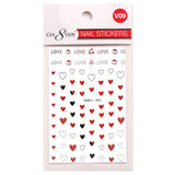 Cre8tion Nail Art Sticker Valentine (12 Styles)