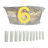 HNS NATURAL SQUARE STRAIGHT NAIL TIP