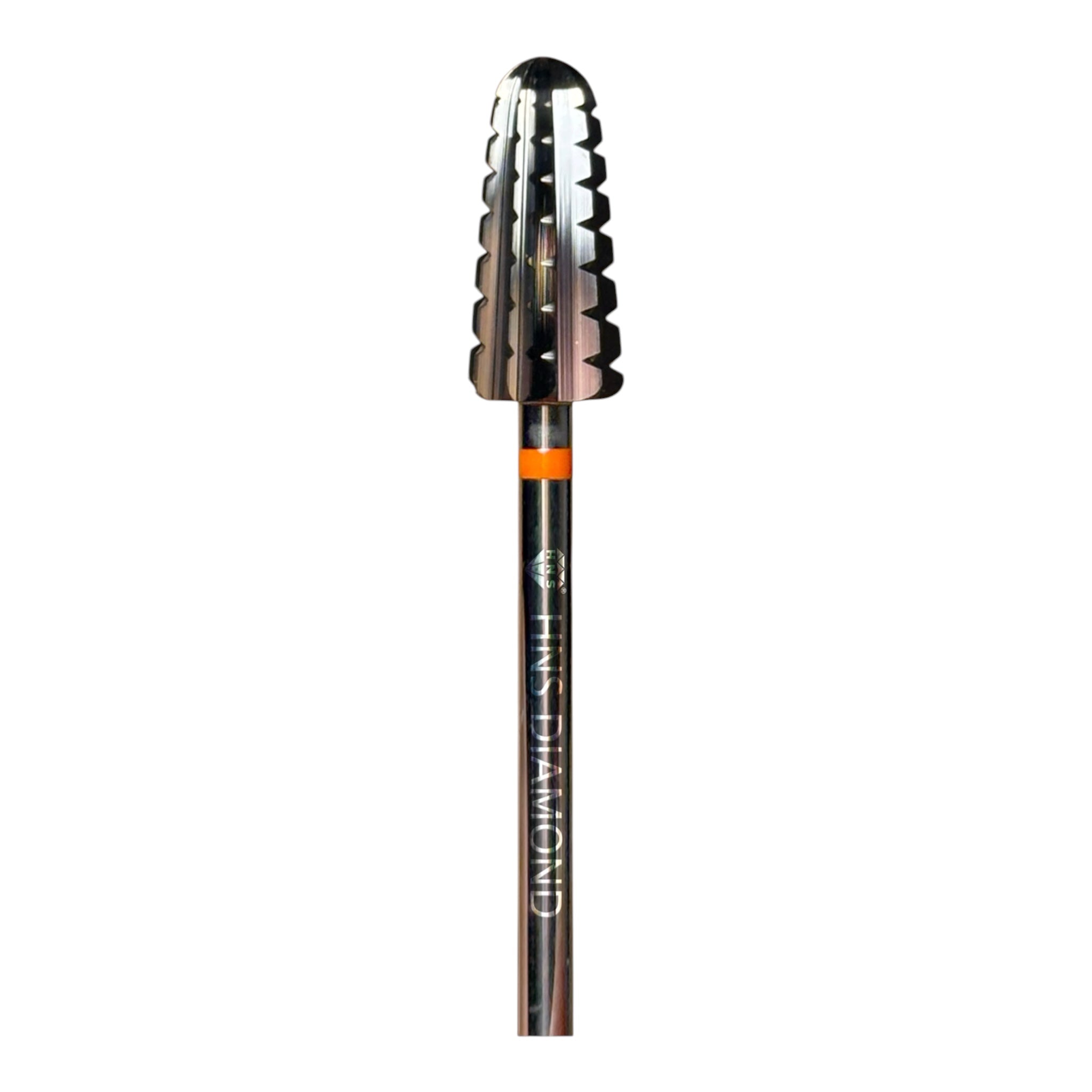 HNS DIAMOND NAIL DRILL BITS 3/32" SAFETY 1 WAY VOLCANO (SILVER)
