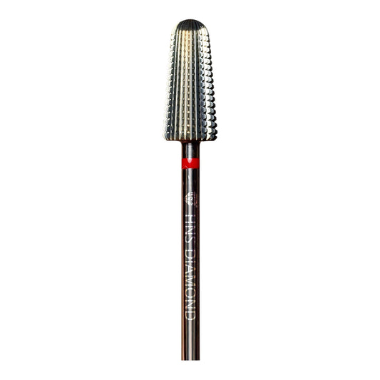 HNS DIAMOND NAIL DRILL BITS 3/32" SAFETY 1 WAY VOLCANO (SILVER)