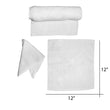 Cre8tion Facial Towel 12 " x 12" dozen, - White