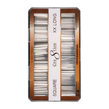 Cre8tion Special Shape Tip Square Clear - Extra Extra Long