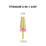 Cre8tion Titanium 5 in 1 Nail Filing Bit 3/32"