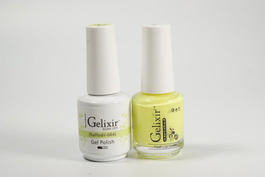 Gelixir Nail Polish Gel & Matching Lacquer Daffodil 1 PK #064
