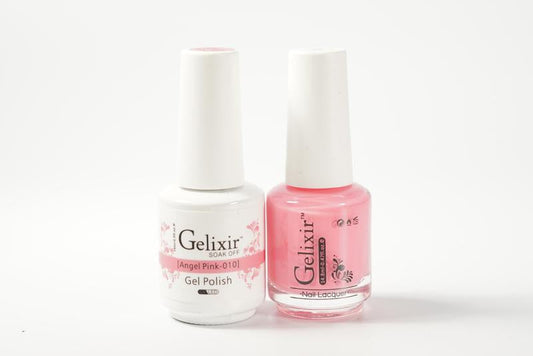Gelixir Nail Polish Gel & Matching Lacquer Angel Pink 1 PK #010
