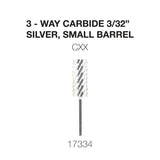 Cre8tion 3-Way Carbide Silver, Small Barrel 3/32"