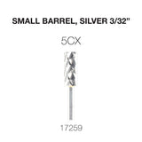Cre8tion Carbide Small Barrel, Silver 3/32"