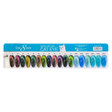 Cre8tion  Mystical Gel 0.5oz  - Full Set 12 colors w/ 1 Magnet, 3 Top Diamond 0.5oz & 1 Color Chart
