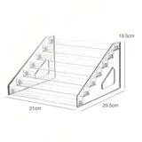 Cre8tion Acrylic Multi-Layer Transparent Display Rack