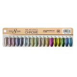 Cre8tion Chrome Nail Art Effect 1g - Full set 18 Colors (#37 - #54) w/ 1 Chrome Base & 1 Chrome Top 0.5oz