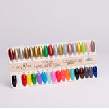 Cre8tion Color Chart - Detailing Nail Art Gel