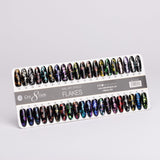 Cre8tion Color Chart  - Flakes Nail Art 40 colors