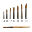 Cre8tion Kolinsky Acrylic Brush - Yellow Wood Handle