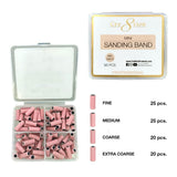Cre8tion Mini Pink Sanding Band Mixed Size 90 pcs./box
