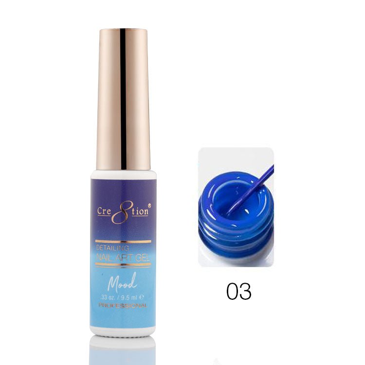 Cre8tion Mood Changing Detailing Gel 0.25oz - Full set 18 colors