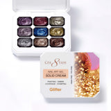 Cre8tion Nail Art Gel - Solid Cream Collection - Glitter