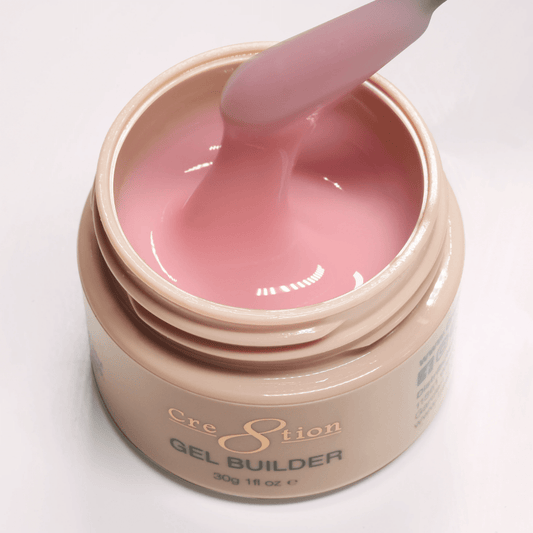 Cre8tion Overlay/Builder Gel in Jar 1oz - Hema Free/TPO Free - Low Heat - 06 Toasted Petal