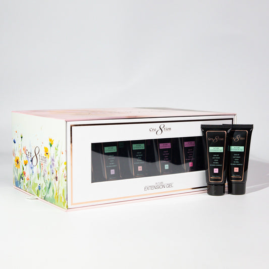Cre8tion Poly Gel-Extension Gel Kit In Tube 2oz - Spring - Summer Collection