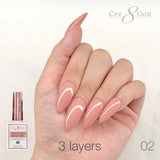 Cre8tion Rubber Base/Biab Gel 0.5oz 02