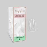 Cre8tion Soft Gel Tips - ROUND Refill Tip (100pcs/box)