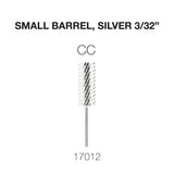 Cre8tion Carbide Small Barrel, Silver 3/32"