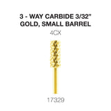 Cre8tion 3-Way Carbide Gold, Small Barrel 3/32"