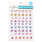 Cre8tion Nail Art Sticker Butterfly (42 Styles)