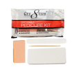 Cre8tion Disposable Kit D Pedicure : 1 Buffing Pad, 1 Slim Buffer, 1 Mini White Nail File, 1 Wood Pusher