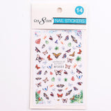 Cre8tion Nail Art Sticker Butterfly (42 Styles)