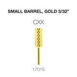 Cre8tion Carbide Small Barrel, Gold 3/32"