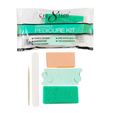 Cre8tion Disposable Kit B Pedicure : 1 Pumice Sponge, 1 Mini White Nail File, 1 Slim Buffer, 1 Wood Pusher and 1 pair of Toe Separators 200 kits/case