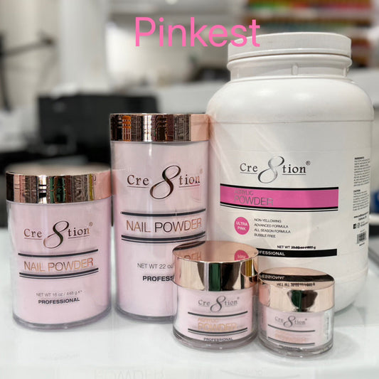 Cre8tion Acrylic Powder Pinkest (Transparent)